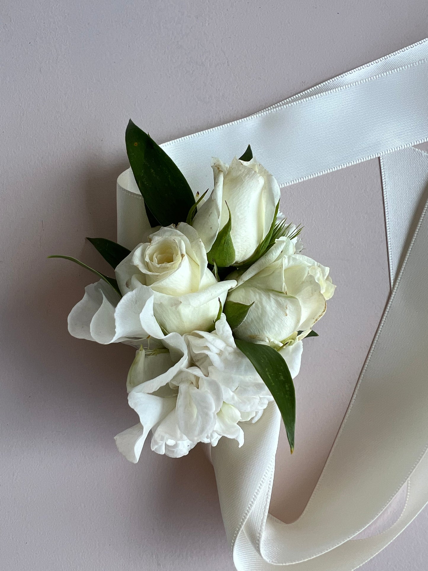 Formal flower bundle- wrist corsage & buttonhole